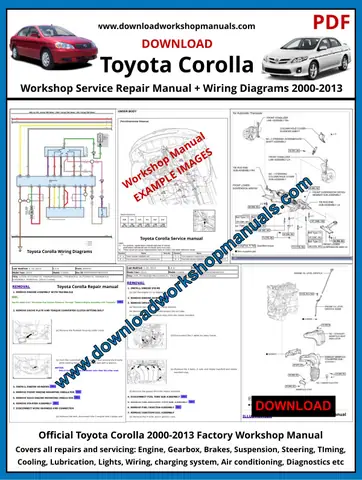 Repair Manual Toyota Corolla Pdf Repair Manual Toyota Corolla Pdf
