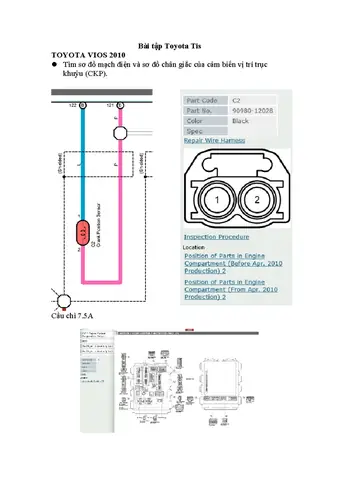 Sơ Đồ Mạch Điện Toyota Vios