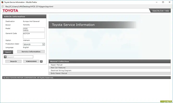 Tài Liệu Toyota Vios