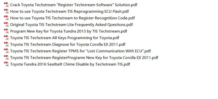 Techstream Toyota Download Manual Pdf