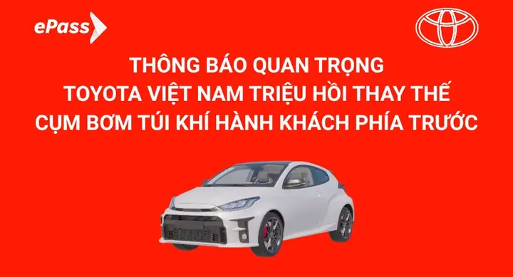 Thông Báo Triệu Hồi Toyota Thông Báo Triệu Hồi Toyota