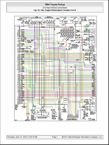 Toyota 3vze Engine Wiring Diagram