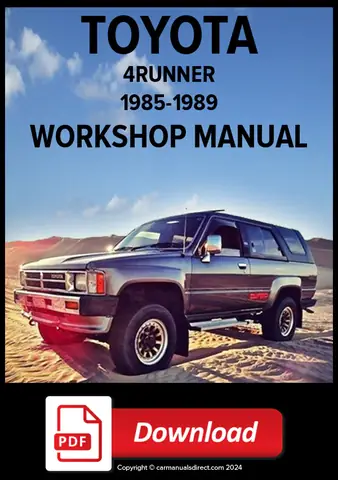 Toyota 4runner Workshop Manual Pdf