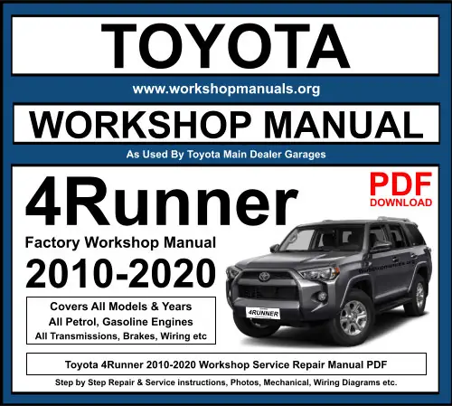 Toyota 4runner Workshop Manual Pdf