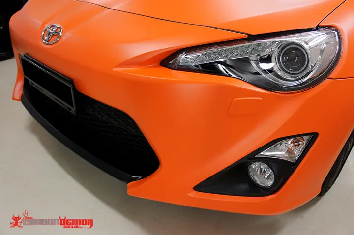Toyota 86 Vinyl Wrap Orange