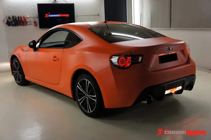 Toyota 86 Vinyl Wrap Orange