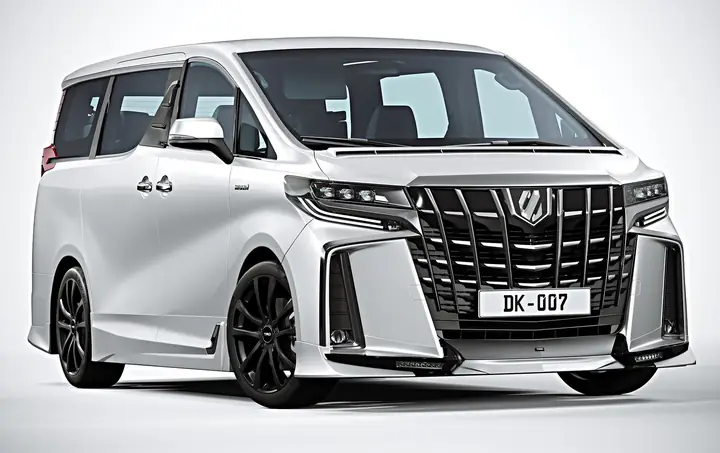 Toyota Alphard White 3d Model
