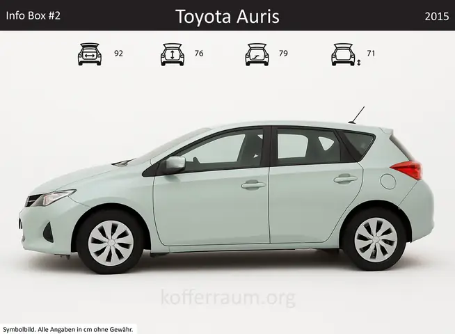 Toyota Auris Boot Space Dimensions
