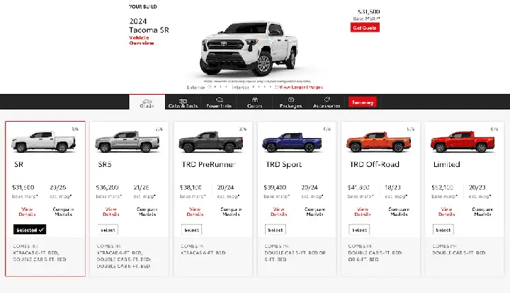 Toyota Build And Price