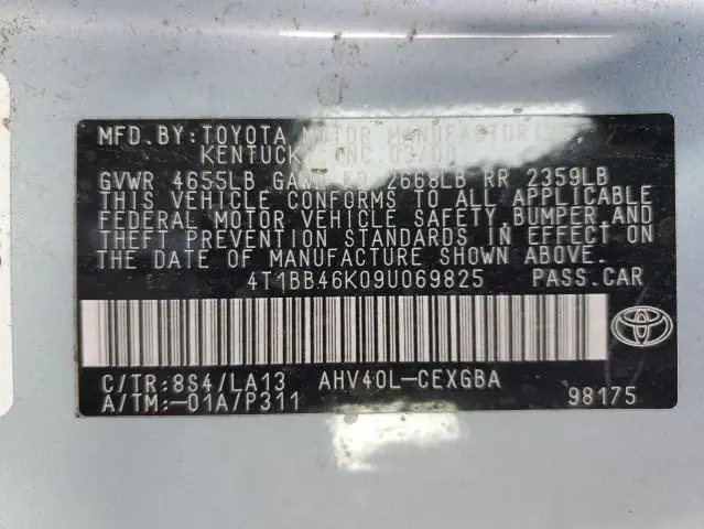 Toyota Camry Vin Decoder