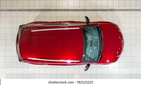 Toyota Car In Top View