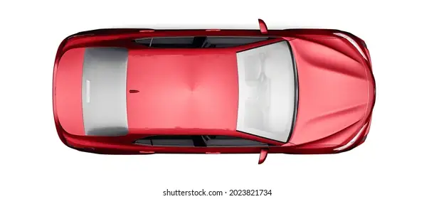 Toyota Car In Top View