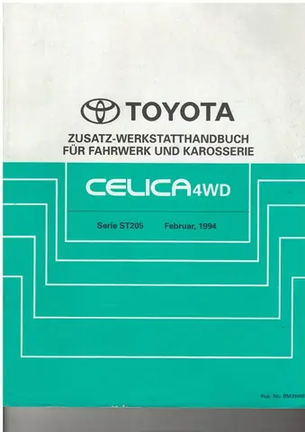 Toyota Celica 1975 Repair Manual