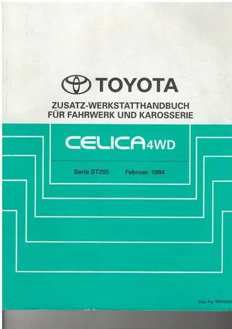 Toyota Celica 1975 Repair Manual