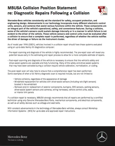 Toyota Collision Repair Position Statements Toyota Collision Repair Position Statements
