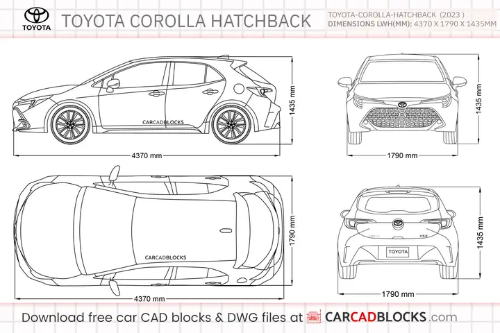 Toyota Corolla Length In Feet Toyota Corolla Length In Feet
