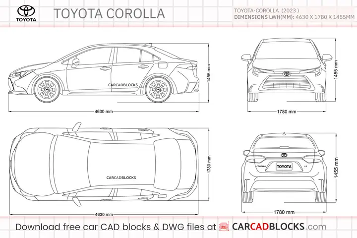 Toyota Corolla Length In Feet Toyota Corolla Length In Feet