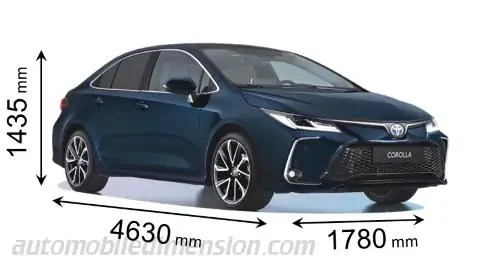 Toyota Corolla Length In Feet
