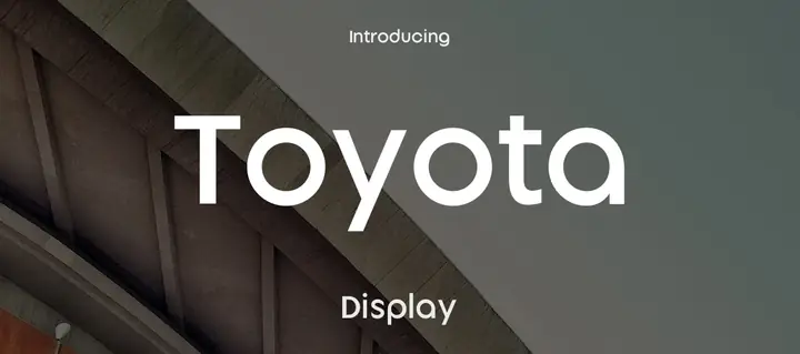 Toyota Font Free Download