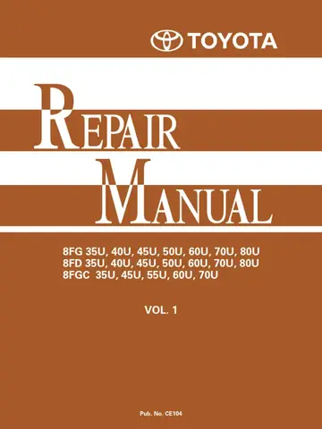Toyota Forklift Service Manual Toyota Forklift Service Manual