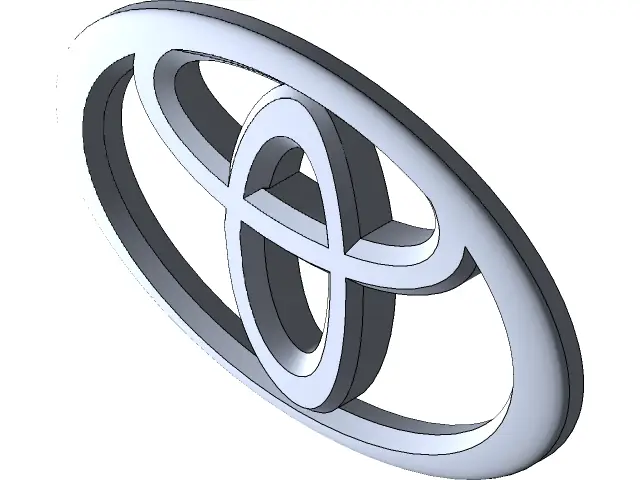Toyota Logo 3d Model