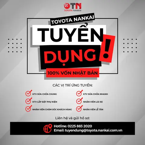 Toyota Nankai Tuyển Dụng Toyota Nankai Tuyển Dụng