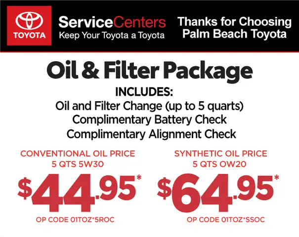 Toyota Oil Change Coupon
