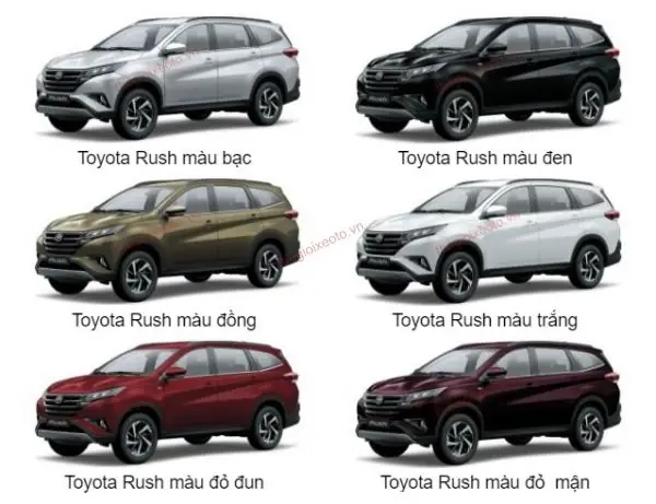 Toyota Rush Màu Đồng