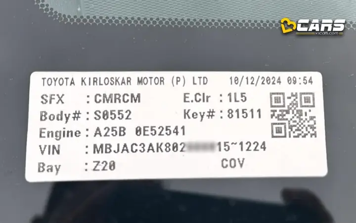 Toyota Vin Code Check