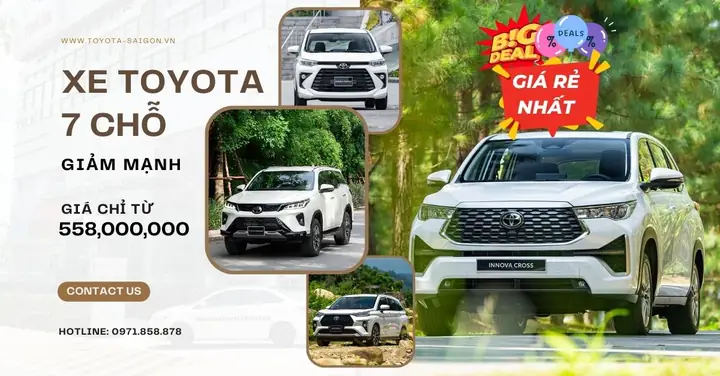 Xe 7 Chỗ Giá Rẻ Toyota