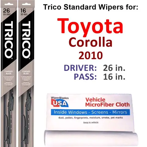 2010 Toyota Corolla S Windshield Wipers Size 2010 Toyota Corolla S Windshield Wipers Size