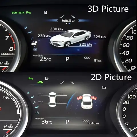 2018 Toyota Camry Tire Pressure Display