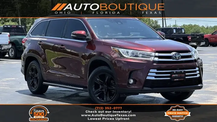 2019 Toyota Highlander Limited Platinum Colors