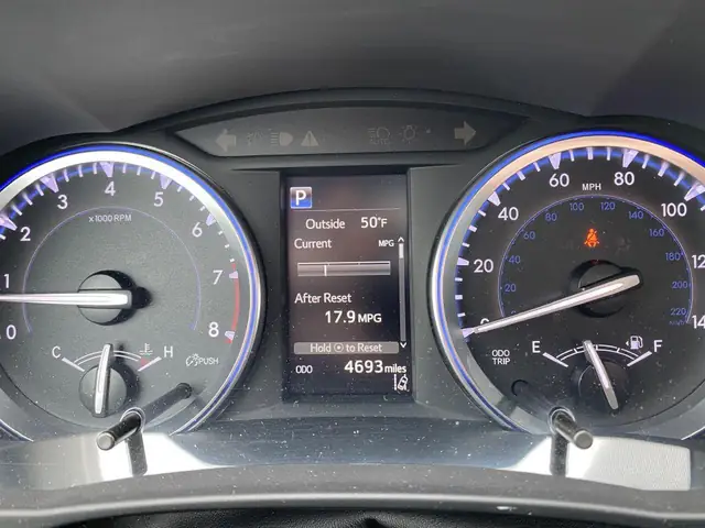 2019 Toyota Highlander Tire Pressure Display