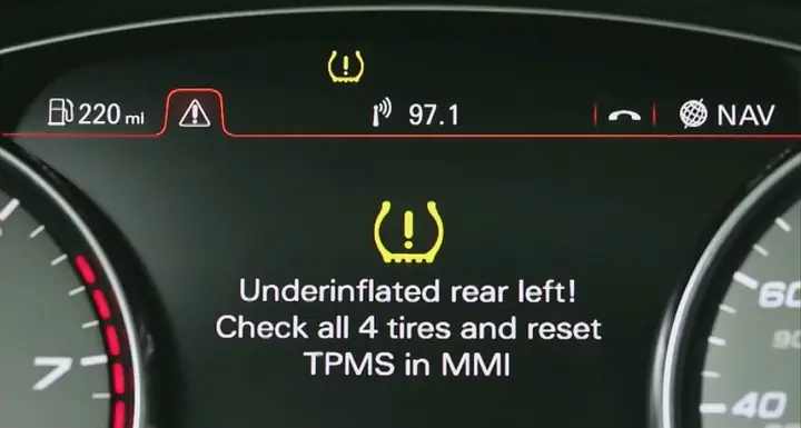 2019 Toyota Highlander Tire Pressure Display
