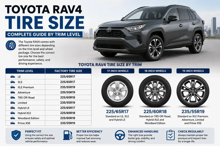 2019 Toyota Rav4 Hybrid Xle Wheel Size