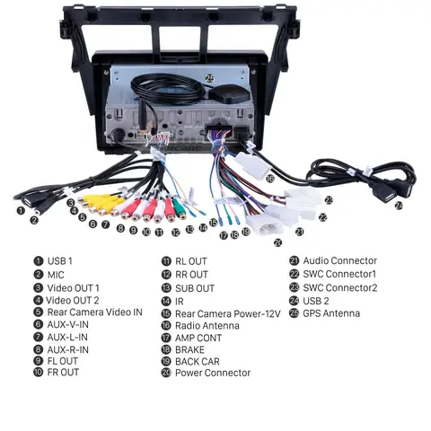 Audio System Diagrame For Toyota Vios