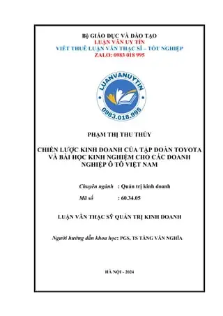 Bài Học Kinh Nghiệm Của Toyota