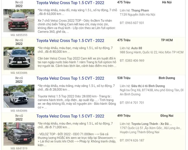 Bán Xe Toyota Van 7 Chỗ Cũ Tại Gia Lai