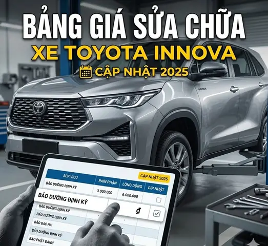 Bảng Giá Bảo Dưỡng Toyota Mỹ Đình