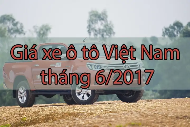 Bảng Giá Xe Toyota Tháng 6 2017