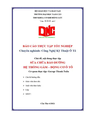 Bao Cao Thuc Tap Dong Co Xe Oto Toyota Vios