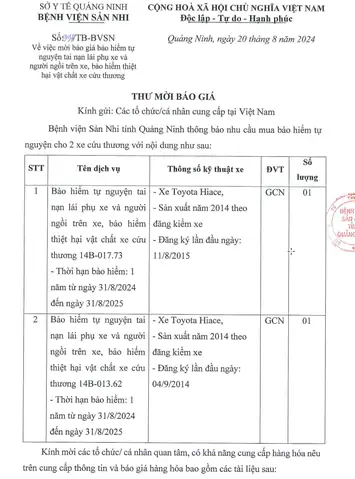 Bao Hiem Vat Chat Toyota Quảng Ninh