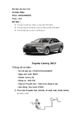 Bay Tap Hinh Ve O To Toyota