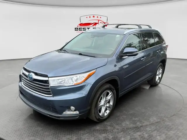 Behind Toyota Car Hilander 2015 Blue