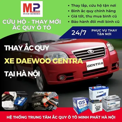 Bình Ắc Quy Lắp Cho Xe Toyota Và Daewoo