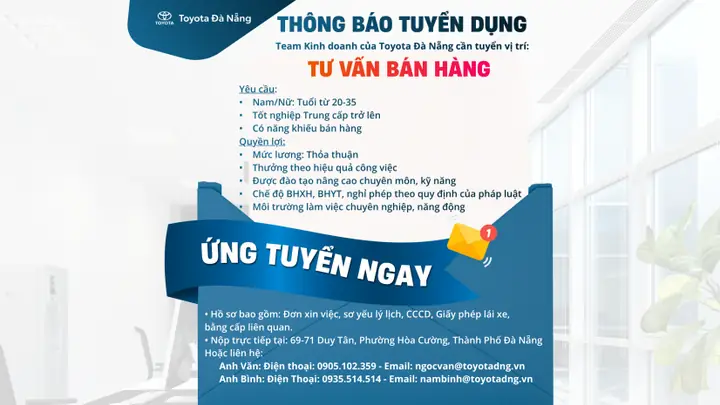 Các Cửa Hàng Bán Toyota Đà Nẵng