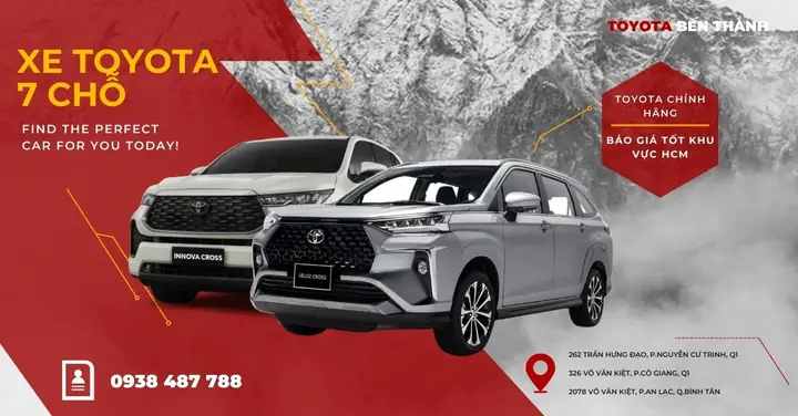 Các Loại Xe 7 Chỗ Của Toyota