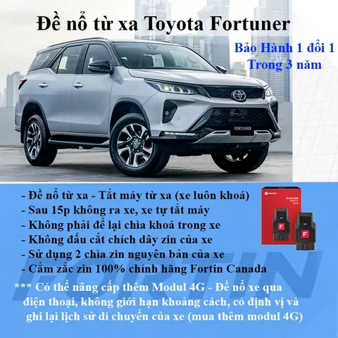 Cách Tắt Chế Độ Chống Trộm Trên Xe Toyota Fortuner