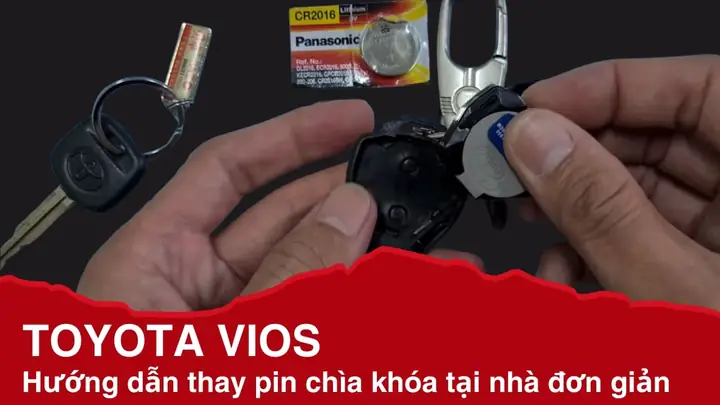 Cách Tháo Pin Chìa Khoá Toyota